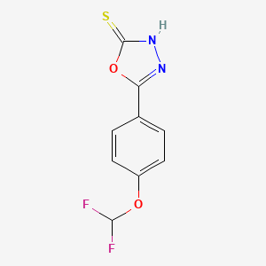 5-[4-(Difluoromethoxy)phenyl]-1,3,4-oxadiazole-2-thiol