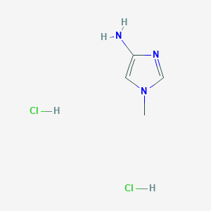 molecular formula C4H9Cl2N3 B2590467 1-Methyl-1H-imidazol-4-ylamine dihydrochloride CAS No. 1373223-63-2