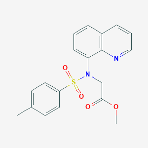 molecular formula C19H18N2O4S B259047 Methyl [[(4-methylphenyl)sulfonyl](8-quinolinyl)amino]acetate 