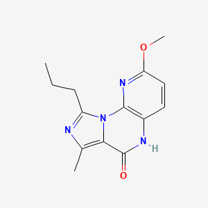 2-methoxy-7-methyl-9-propylimidazo[1,5-a]pyrido[3,2-e]pyrazin-6(5H)-one