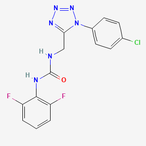 molecular formula C15H11ClF2N6O B2590473 1-((1-(4-chlorophenyl)-1H-tetrazol-5-yl)methyl)-3-(2,6-difluorophenyl)urea CAS No. 941923-02-0