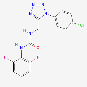 molecular formula C15H11ClF2N6O B2590473 1-((1-(4-氯苯基)-1H-四唑-5-基)甲基)-3-(2,6-二氟苯基)脲 CAS No. 941923-02-0