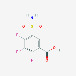 2,3,4-Trifluoro-5-sulfamoylbenzoic acid