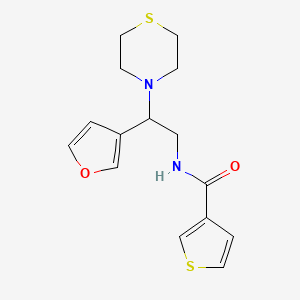N-(2-(furan-3-yl)-2-thiomorpholinoethyl)thiophene-3-carboxamide
