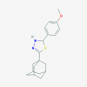 molecular formula C19H24N2OS B259051 5-(1-Adamantyl)-2-(4-methoxyphenyl)-2,3-dihydro-1,3,4-thiadiazole 