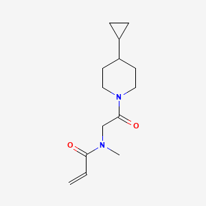 N-[2-(4-Cyclopropylpiperidin-1-yl)-2-oxoethyl]-N-methylprop-2-enamide