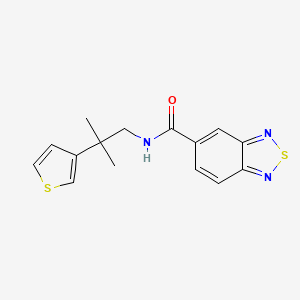 N-(2-methyl-2-(thiophen-3-yl)propyl)benzo[c][1,2,5]thiadiazole-5-carboxamide
