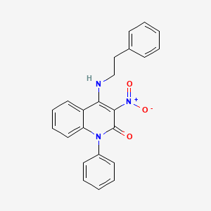 3-nitro-4-(phenethylamino)-1-phenylquinolin-2(1H)-one