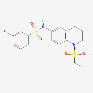 N-(1-(ethylsulfonyl)-1,2,3,4-tetrahydroquinolin-6-yl)-3-fluorobenzenesulfonamide