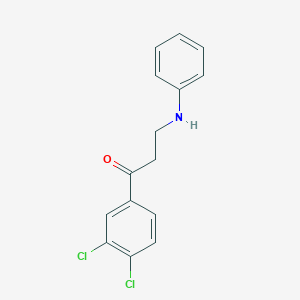 molecular formula C15H13Cl2NO B259054 3-Anilino-1-(3,4-dichlorophenyl)-1-propanone 