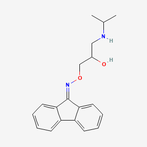 molecular formula C19H22N2O2 B2590558 9H-芴-9-酮 O-(2-羟基-3-(异丙基氨基)丙基)肟 CAS No. 741199-10-0