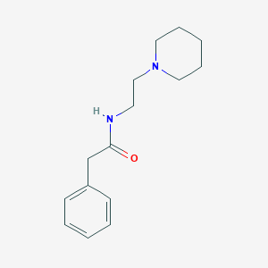 2-phenyl-N-[2-(1-piperidinyl)ethyl]acetamide