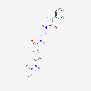 molecular formula C23H29N3O3 B2590621 4-butyramido-N-(2-(2-phenylbutanamido)ethyl)benzamide CAS No. 1021219-96-4