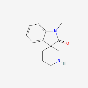 molecular formula C13H19ClN2O2 B2590622 1-Methylspiro[indoline-3,3'-piperidin]-2-one CAS No. 1330756-11-0