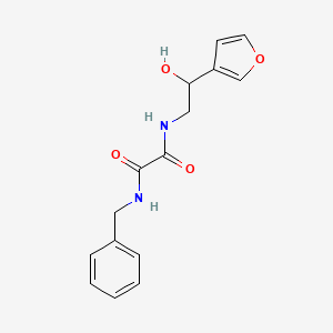 molecular formula C15H16N2O4 B2590651 N1-苄基-N2-(2-(呋喃-3-基)-2-羟乙基)草酰胺 CAS No. 1396759-70-8
