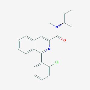 molecular formula C21H21ClN2O B2590666 N-[(2S)-butan-2-yl]-1-(2-chlorophenyl)-N-methylisoquinoline-3-carboxamide CAS No. 205934-46-9