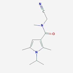 B2590712 N-(cyanomethyl)-N,2,5-trimethyl-1-(propan-2-yl)-1H-pyrrole-3-carboxamide CAS No. 1333630-97-9