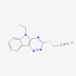 molecular formula C14H12N4S B259072 5-ethyl-3-(prop-2-ynylthio)-5H-[1,2,4]triazino[5,6-b]indole 