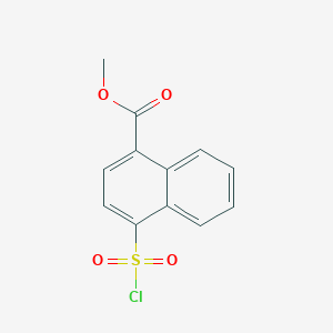 molecular formula C12H9ClO4S B2590721 4-(氯磺酰基)-1-萘甲酸甲酯 CAS No. 2126179-09-5
