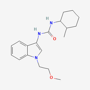 molecular formula C19H27N3O2 B2590723 1-(1-(2-甲氧基乙基)-1H-吲哚-3-基)-3-(2-甲基环己基)脲 CAS No. 941951-72-0