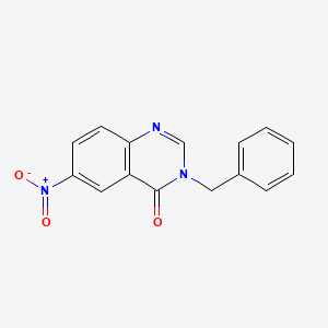 molecular formula C15H11N3O3 B2590746 3-benzyl-6-nitroquinazolin-4(3H)-one CAS No. 591755-12-3