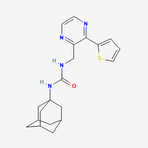 1-((1S,3s)-adamantan-1-yl)-3-((3-(thiophen-2-yl)pyrazin-2-yl)methyl)urea