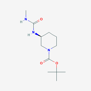 molecular formula C12H23N3O3 B2590758 (S)-tert-Butyl 3-[(methylcarbamoyl)amino]piperidine-1-carboxylate CAS No. 1349699-92-8