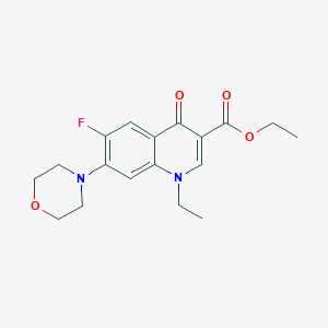 molecular formula C18H21FN2O4 B259078 Ethyl 1-ethyl-6-fluoro-7-morpholin-4-yl-4-oxoquinoline-3-carboxylate 