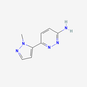 B2590785 6-(1-methyl-1H-pyrazol-5-yl)pyridazin-3-amine CAS No. 1487971-57-2
