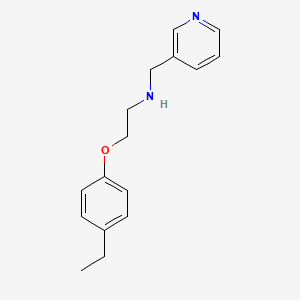 molecular formula C16H20N2O B2590812 2-(4-乙基苯氧基)-N-(3-吡啶基甲基)-1-乙胺 CAS No. 866155-29-5