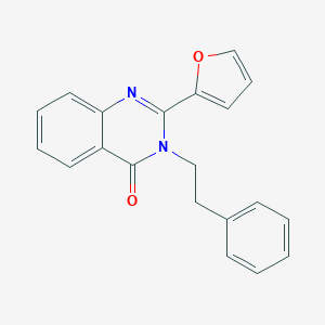 molecular formula C20H16N2O2 B259085 2-Furan-2-yl-3-phenethyl-3H-quinazolin-4-one 