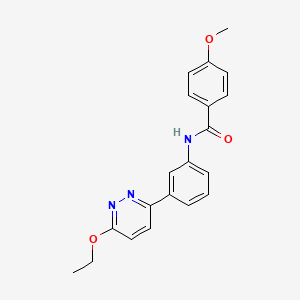 molecular formula C20H19N3O3 B2590850 N-(3-(6-乙氧基哒嗪-3-基)苯基)-4-甲氧基苯甲酰胺 CAS No. 899746-77-1