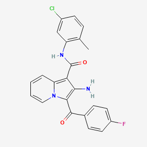 2-amino-N-(5-chloro-2-methylphenyl)-3-(4-fluorobenzoyl)indolizine-1-carboxamide