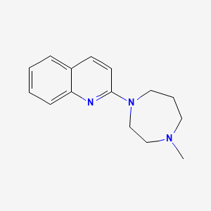 molecular formula C15H19N3 B2590904 2-(4-Methyl-1,4-diazepan-1-yl)quinoline CAS No. 2034510-98-8