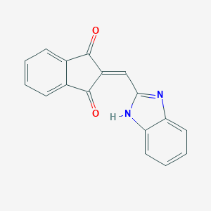 molecular formula C17H10N2O2 B259096 2-(1H-benzimidazol-2-ylmethylene)-1H-indene-1,3(2H)-dione 