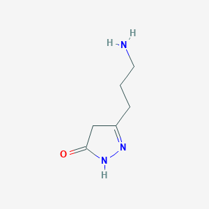 3-(3-aminopropyl)-4,5-dihydro-1H-pyrazol-5-one