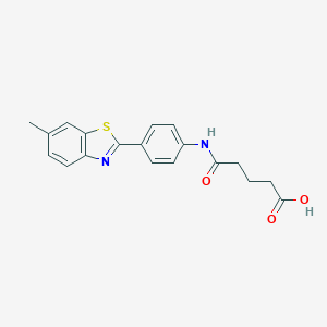 molecular formula C19H18N2O3S B259097 4-[4-(6-Methyl-benzothiazol-2-yl)-phenylcarbamoyl]-butyric acid 