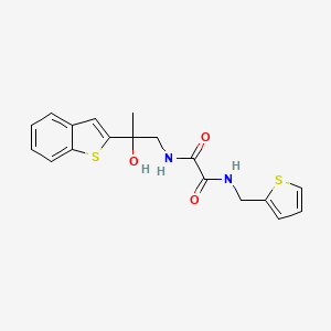 N1-(2-(benzo[b]thiophen-2-yl)-2-hydroxypropyl)-N2-(thiophen-2-ylmethyl)oxalamide