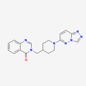 3-[[1-([1,2,4]Triazolo[4,3-b]pyridazin-6-yl)piperidin-4-yl]methyl]quinazolin-4-one