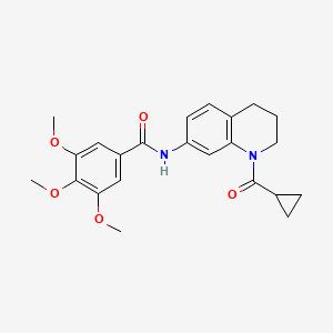 N-[1-(cyclopropanecarbonyl)-3,4-dihydro-2H-quinolin-7-yl]-3,4,5-trimethoxybenzamide