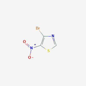 molecular formula C3HBrN2O2S B2590986 4-溴-5-硝基噻唑 CAS No. 1522380-26-2