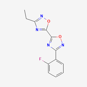 3-Ethyl-3'-(2-fluorophenyl)-5,5'-bi-1,2,4-oxadiazole