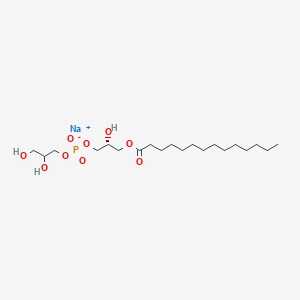 molecular formula C20H40NaO9P B2591035 1-Myristoyl-2-hydroxy-sn-glycero-3-phospho-(1'-rac-glycerol) (sodiuM salt) CAS No. 326495-21-0