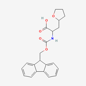 2-(9H-Fluoren-9-ylmethoxycarbonylamino)-3-(oxolan-2-yl)propanoic acid