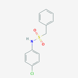 molecular formula C13H12ClNO2S B259105 N-(4-Chlorophenyl)phenylmethanesulfonamide 