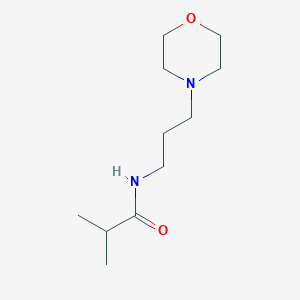 molecular formula C11H22N2O2 B259107 2-methyl-N-[3-(4-morpholinyl)propyl]propanamide 
