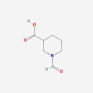 molecular formula C7H11NO3 B2591101 1-formylpiperidine-3-carboxylic Acid CAS No. 496057-38-6