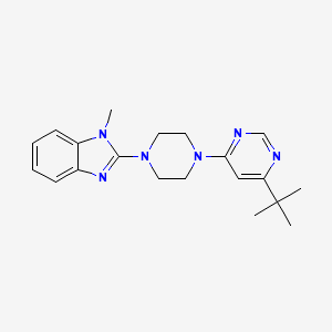 2-[4-(6-Tert-butylpyrimidin-4-yl)piperazin-1-yl]-1-methylbenzimidazole