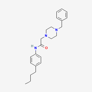 molecular formula C23H31N3O B2591149 2-(4-benzylpiperazin-1-yl)-N-(4-butylphenyl)acetamide CAS No. 303091-32-9