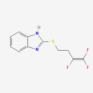 molecular formula C11H9F3N2S B2591155 2-[(3,4,4-trifluoro-3-butenyl)sulfanyl]-1H-1,3-benzimidazole CAS No. 338750-29-1